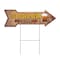 Signmission Ice Cold Beer Arrow Yard Sign Funny Home Decor 36in Wide C-ARROW12-DS-999808 - alternate 1